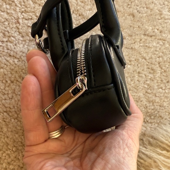 Anthropologie Mini Black Handbag. Bag charm/coin purse - Picture 5 of 7